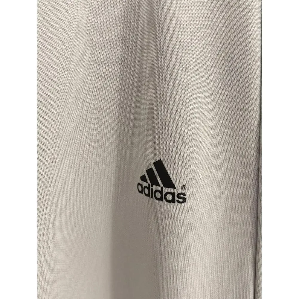 Adidas Lightweight Athletic Pants‎ Relaxed Fit Large Beige Stretch Fabric